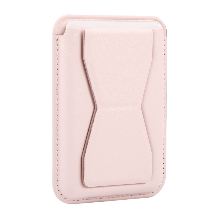 MagSafe Magnetic Wallet Card Hourglass Fold Holder Case(Pink) - Others Accessories by buy2fix | Online Shopping UK | buy2fix