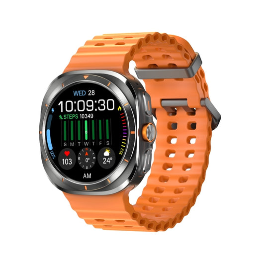 W7 1.43 inch IP68 Waterproof Smart Watch, Support Sedentary Reminder / Sleep Monitoring(Orange) - Smart Watches by buy2fix | Online Shopping UK | buy2fix