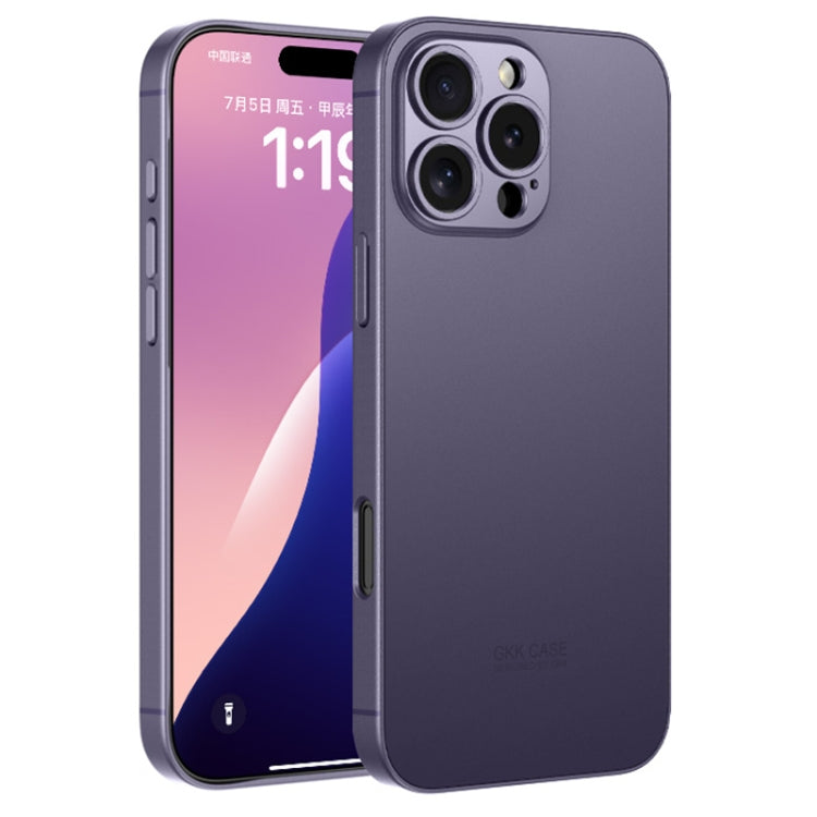 For iPhone 16 Pro Max GKK AG Craft Skin Feel Full Coverage Phone Case(Purple) - iPhone 16 Pro Max Cases by GKK | Online Shopping UK | buy2fix