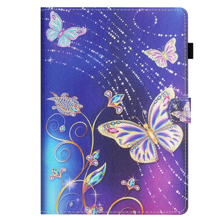 For iPad Pro 11 2024 Coloured Drawing Stitching Smart Leather Tablet Case(Butterfly) - iPad Pro 11 2024 Cases by buy2fix | Online Shopping UK | buy2fix