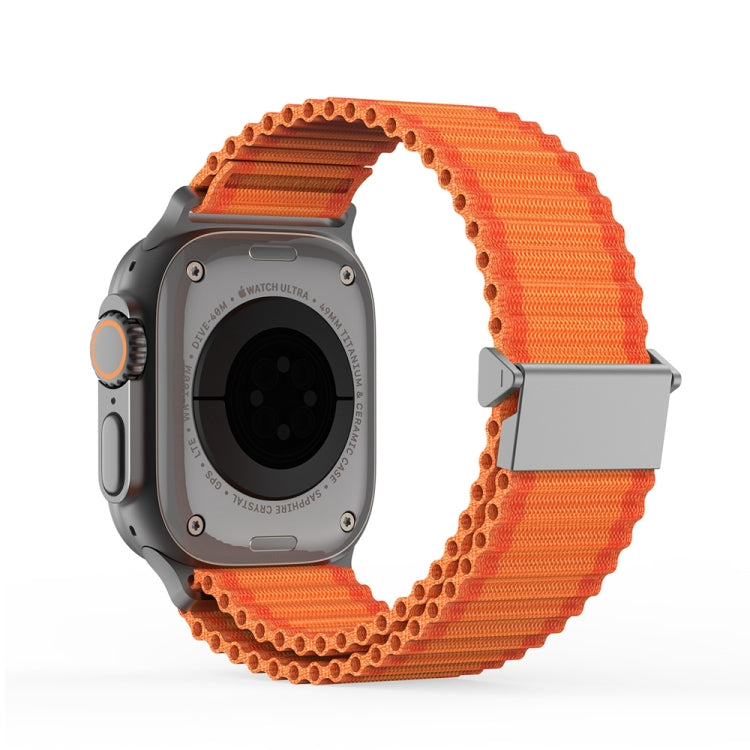 For Apple Watch SE 2023 40mm DUX DUCIS YC Series Ocean Nylon Watch Band(Orange) - Watch Bands by DUX DUCIS | Online Shopping UK | buy2fix