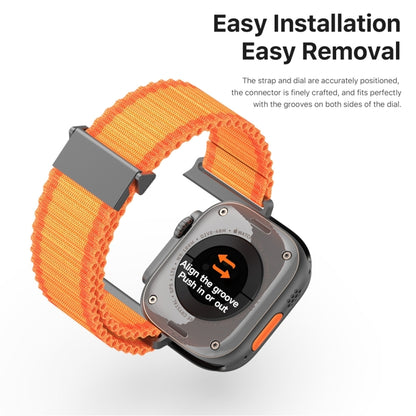 For Apple Watch Series 10 42mm DUX DUCIS YC Series Ocean Nylon Watch Band(Orange) - Watch Bands by DUX DUCIS | Online Shopping UK | buy2fix