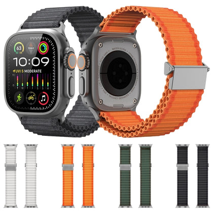 For Apple Watch SE 2022 44mm DUX DUCIS YC Series Ocean Nylon Watch Band(Orange) - Watch Bands by DUX DUCIS | Online Shopping UK | buy2fix