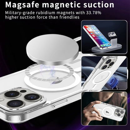 For iPhone 16 Pro Ice Color Magnetic Series Magsafe Magnetic PC Hybrid TPU Phone Case(Transparent) - iPhone 16 Pro Cases by buy2fix | Online Shopping UK | buy2fix