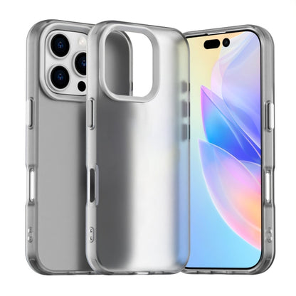 For iPhone 16 Pro Candy PC Hybrid TPU Shockproof Phone Case(White) - iPhone 16 Pro Cases by buy2fix | Online Shopping UK | buy2fix