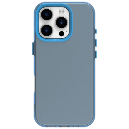 For iPhone 16 Pro Candy PC Hybrid TPU Shockproof Phone Case(Blue) - iPhone 16 Pro Cases by buy2fix | Online Shopping UK | buy2fix