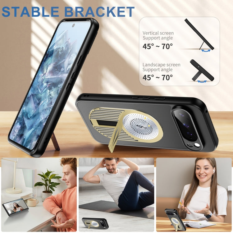 For Google Pixel 9 / 9 Pro Heat Dissipation Aromatherapy Holder Phone Case(Gold) - Google Cases by buy2fix | Online Shopping UK | buy2fix