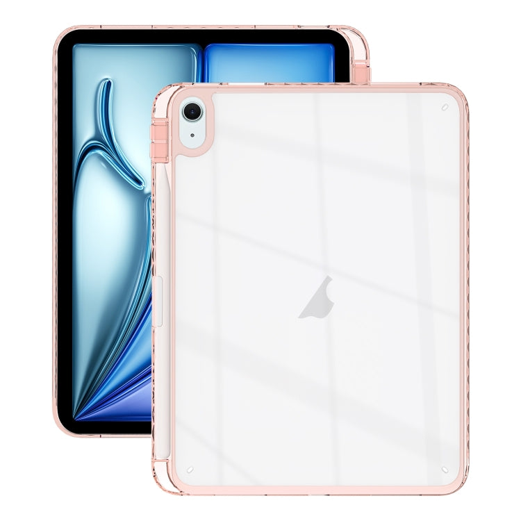 For iPad Air 11 2024 / 2022 10.9 Acrylic Hybrid TPU Tablet Case with Pen Slot(Pink) - iPad Air 11 2024 Cases by buy2fix | Online Shopping UK | buy2fix