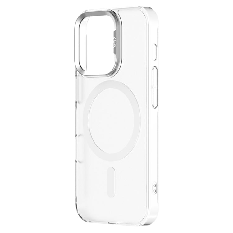 For iPhone 16 Pro ZGA Magsafe Clear PC Tempered Glass Phone Case(Frosted White) - iPhone 16 Pro Cases by ZGA | Online Shopping UK | buy2fix