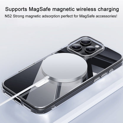 For iPhone 16 Pro Max TGVIS LEN Series MagSafe Magnetic Phone Case(Transparent) - iPhone 16 Pro Max Cases by TGVIS | Online Shopping UK | buy2fix