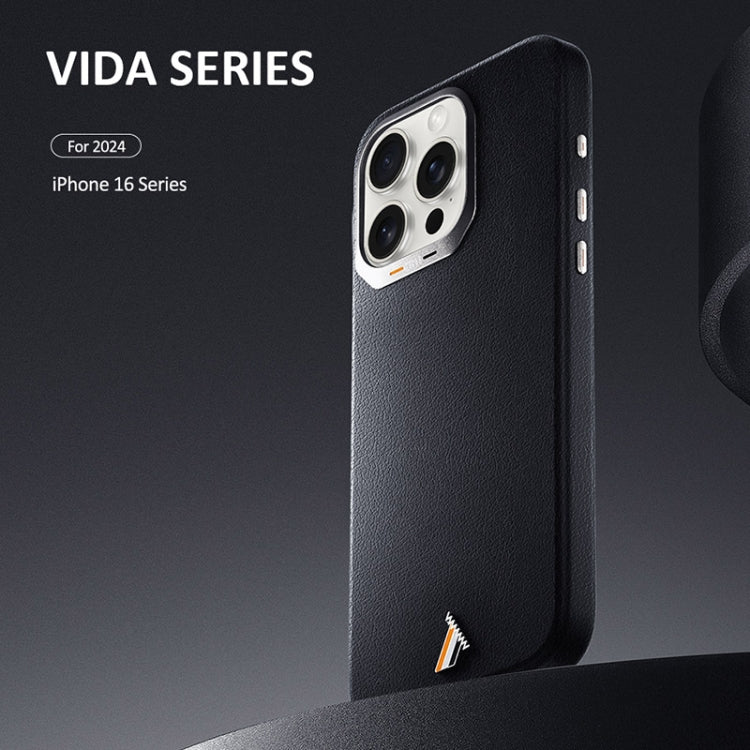 For iPhone 16 TGVIS VIDA Series MagSafe Magnetic PU Leather Phone Case(Brown) - iPhone 16 Cases by TGVIS | Online Shopping UK | buy2fix