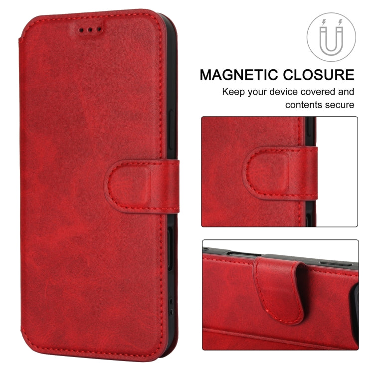 For iPhone 16 Pro Shockproof PU + TPU Leather Phone Case(Red) - iPhone 16 Pro Cases by buy2fix | Online Shopping UK | buy2fix