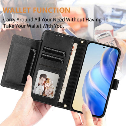 For iPhone 16 Multi-Card Slots Zipper Wallet Leather Phone Case(Black) - iPhone 16 Cases by buy2fix | Online Shopping UK | buy2fix