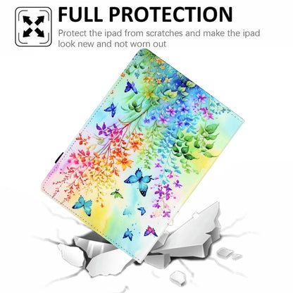 For iPad Pro 11 2024 Painted Pattern Leather Tablet Case(Colorful Flowers) - iPad Pro 11 2024 Cases by buy2fix | Online Shopping UK | buy2fix