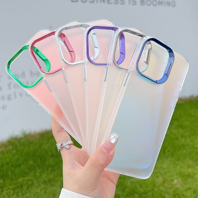 For iPhone 16 Color Plating Discoloration PC Phone Case(Silver) - iPhone 16 Cases by buy2fix | Online Shopping UK | buy2fix