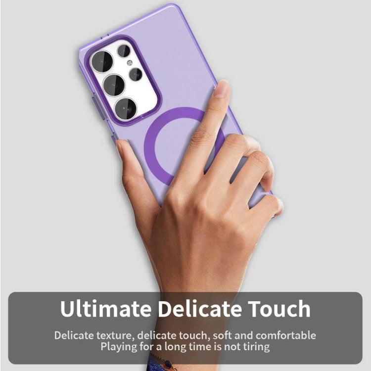 For Samsung Galaxy S25 Ultra 5G Candy Magsafe PC Hybrid TPU Phone Case(Purple) - Galaxy S25 Ultra 5G Cases by buy2fix | Online Shopping UK | buy2fix