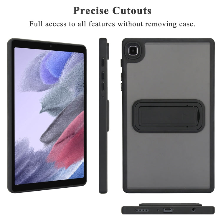 For Samsung Galaxy Tab A7 Lite Skin Feel Holder PC Hybrid TPU Tablet Case(Black) - Tab A7 Lite T220 / T225 by buy2fix | Online Shopping UK | buy2fix