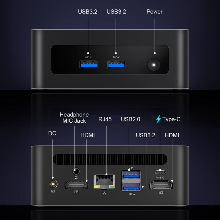 Ninkear N13 Windows 11 WiFi 6 Bluetooth 5.2 Mini PC, 16GB+1TB, Intel i5 1340P(US Plug) - Windows Mini PCs by Ninkear | Online Shopping UK | buy2fix