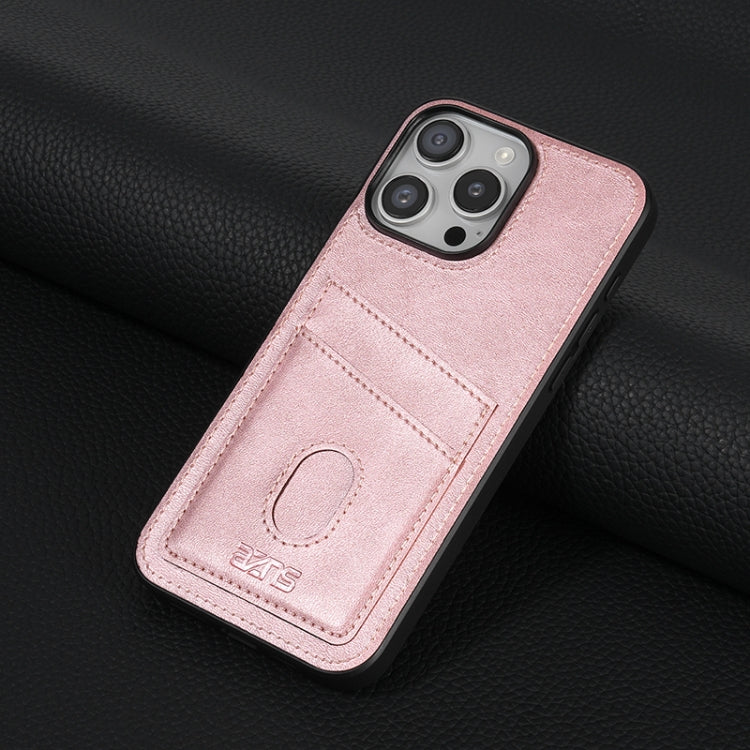 For iPhone 16 Pro AZNS K1 Series Card Slot Business Phone Case(Pink) - iPhone 16 Pro Cases by AZNS | Online Shopping UK | buy2fix