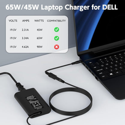 65W 19.5V 3.34A Laptop Notebook Power Adapter For Dell 7.4 x 5.0, Plug:UK Plug - For Dell by buy2fix | Online Shopping UK | buy2fix