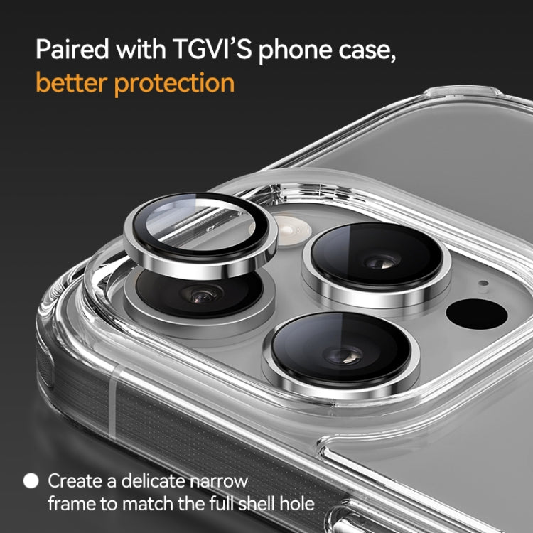 For iPhone 16 Pro / 16 Pro Max TGVIS 9H Anti Reflection HD Lens Protector(Golden) - iPhone 16 Pro Tempered Glass by TGVIS | Online Shopping UK | buy2fix