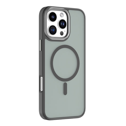 For iPhone 16 Pro Max Mutural Skin Feel Series Frosted MagSafe Magnetic Phone Case(Black) - iPhone 16 Pro Max Cases by Mutural | Online Shopping UK | buy2fix