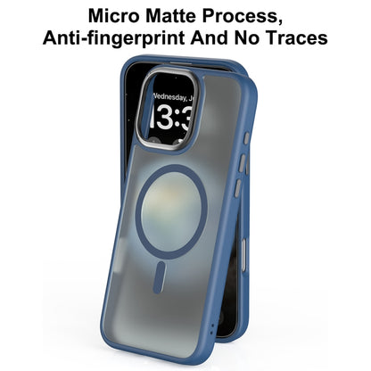 For iPhone 16 Pro Max Mutural Skin Feel Series Frosted MagSafe Magnetic Phone Case(Blue) - iPhone 16 Pro Max Cases by Mutural | Online Shopping UK | buy2fix