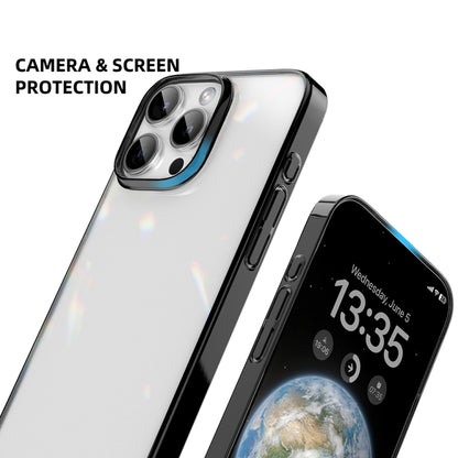 For iPhone 16 Pro Mutural Jiantou Series Electroplating Hybrid PC Phone Case(Silver) - iPhone 16 Pro Cases by Mutural | Online Shopping UK | buy2fix