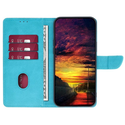 For iPhone 16 Pro Calf Texture Buckle Flip Leather Phone Case(Light Blue) - iPhone 16 Pro Cases by buy2fix | Online Shopping UK | buy2fix