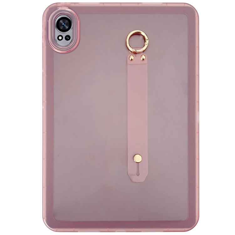 For Huawei MatePad Air 2024 Wristband Holder PC Hybrid TPU Soft Tablet Case(Pink) - Huawei by buy2fix | Online Shopping UK | buy2fix