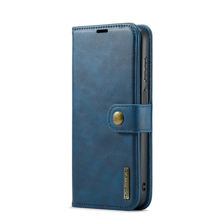 For Samsung Galaxy A16 5G DG.MING Crazy Horse Texture Detachable Magnetic Leather Case(Blue) - Galaxy Phone Cases by DG.MING | Online Shopping UK | buy2fix