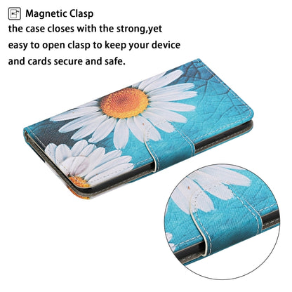 For Samsung Galaxy S25+ 5G Colored Drawing Pattern Leather Phone Case(Chrysanthemum) - Galaxy S25+ 5G Cases by buy2fix | Online Shopping UK | buy2fix