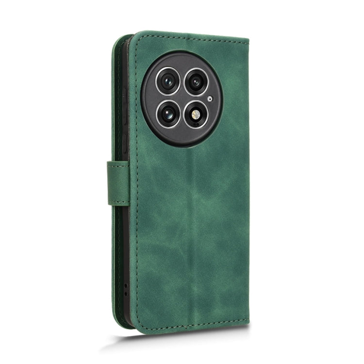 For OnePlus 13 Skin Feel Magnetic Flip Leather Phone Case(Green) - OnePlus Cases by buy2fix | Online Shopping UK | buy2fix