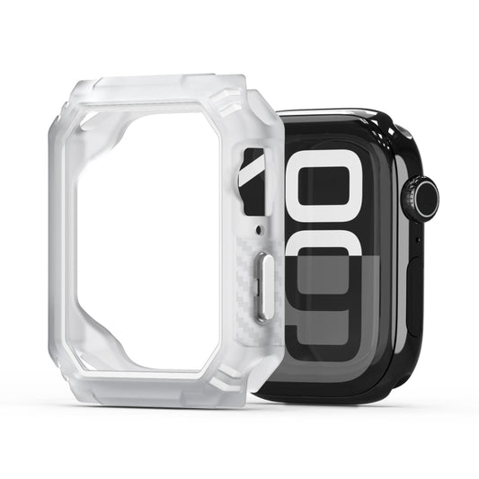 For Apple Watch Series 7 / 8 / 9 45mm DUX DUCIS Damo Series TPU+PC Hollow Watch Protective Case(White) - Watch Cases by DUX DUCIS | Online Shopping UK | buy2fix