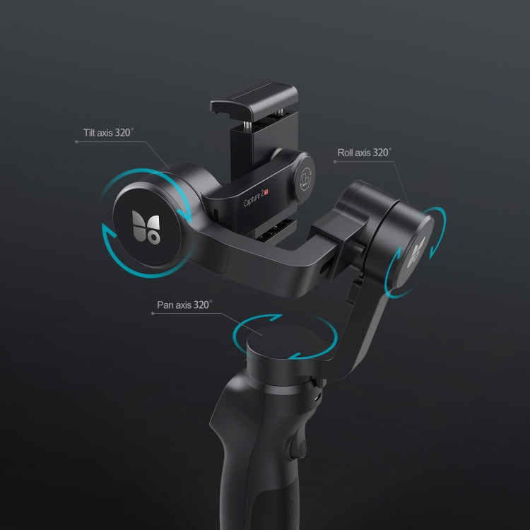 FUNSNAP Capture 2s Smart 3-Axis Handheld Gimbal Phone Live Stabilizer, Combo Version(Black) - Handheld Gimbals by FUNSNAP | Online Shopping UK | buy2fix