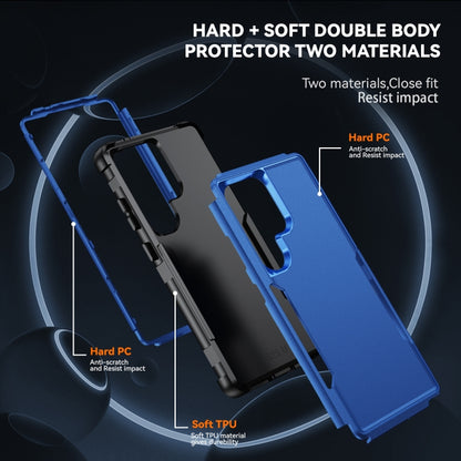 For Samsung Galaxy S25 Ultra 5G TPU + PC Shockproof Protective Phone Case(Royal Blue + Black) - Galaxy S25 Ultra 5G Cases by buy2fix | Online Shopping UK | buy2fix