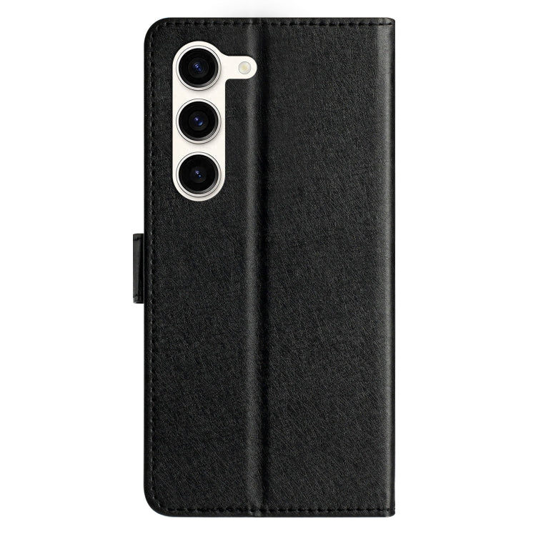 For Samsung Galaxy S25 5G Silk Texture Horizontal Flip Leather Phone Case(Black) - Galaxy S25 5G Cases by buy2fix | Online Shopping UK | buy2fix