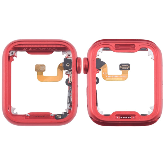 For Apple Watch Series 6 40MM LTE Aluminium Alloy Middle Frame Bezel Plate with Crown Spin Axis Flex Cable(Red) - Middle Frame by buy2fix | Online Shopping UK | buy2fix