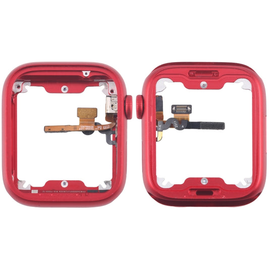 For Apple Watch Series 7 / 8 / 9 41MM GPS Aluminium Alloy Middle Frame Bezel Plate with Crown Spin Axis Flex Cable(Red) - Middle Frame by buy2fix | Online Shopping UK | buy2fix