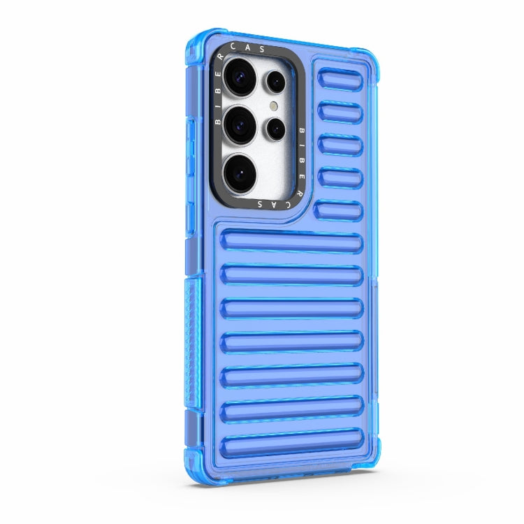 For Samsung Galaxy S25 Ultra 5G High Transparency TPU Hybrid PC Airbag Phone Case(Transparent Blue) - Galaxy S25 Ultra 5G Cases by buy2fix | Online Shopping UK | buy2fix