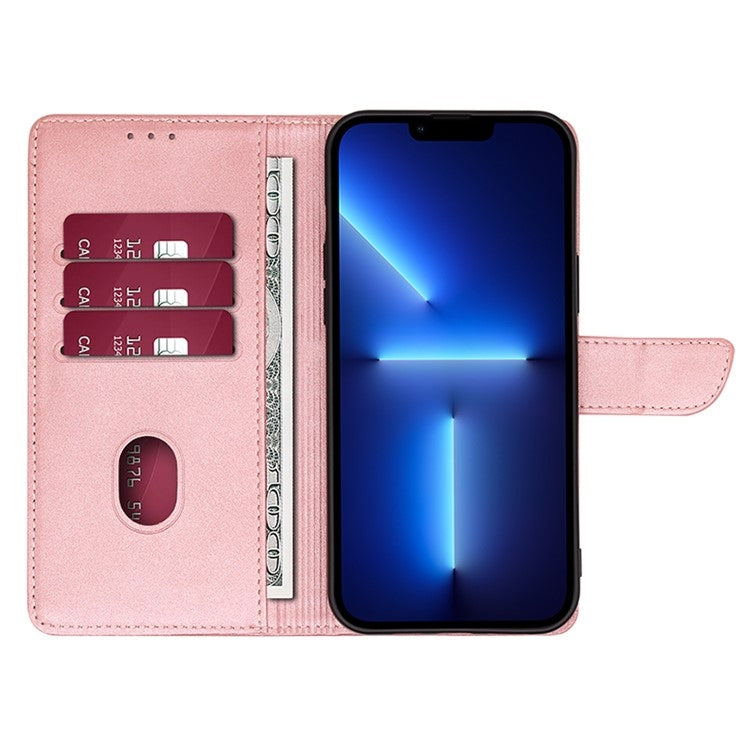 For Samsung Galaxy S25 5G Calf Texture Buckle Flip Leather Phone Case(Rose Gold) - Galaxy S25 5G Cases by buy2fix | Online Shopping UK | buy2fix