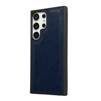 For Samsung Galaxy S25 5G Cowhide Texture Back Cover Phone Case(Royal Blue) - Galaxy S25 5G Cases by buy2fix | Online Shopping UK | buy2fix