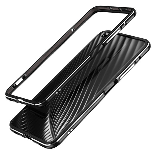 For Huawei Honor V30 Aluminum Alloy Shockproof Protective Bumper Frame(Black Silver) - Honor Cases by buy2fix | Online Shopping UK | buy2fix