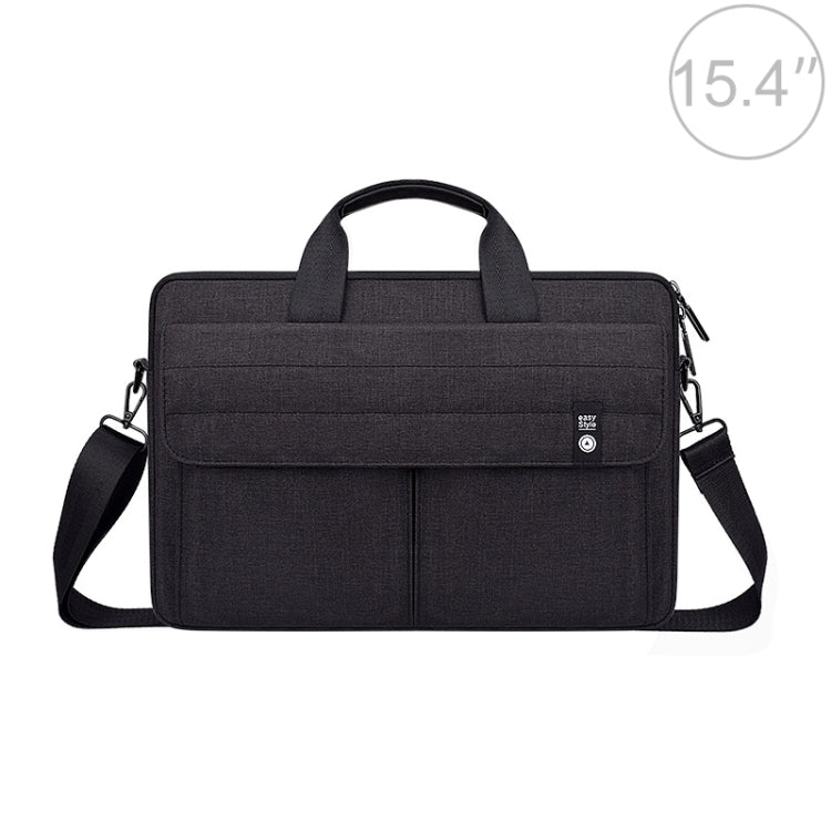 ST08 Handheld Briefcase Carrying Storage Bag with Shoulder Strap for 15.4 inch Laptop(Black) - 15 inch by buy2fix | Online Shopping UK | buy2fix