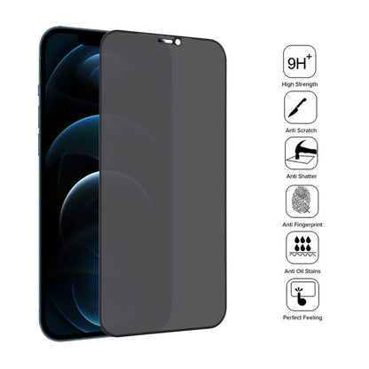 For iPhone 12 Pro Max Anti-peeping Plasma Oil Coated High Aluminum Wear-resistant Tempered Glass Film - iPhone 12 Pro Max Tempered Glass by buy2fix | Online Shopping UK | buy2fix
