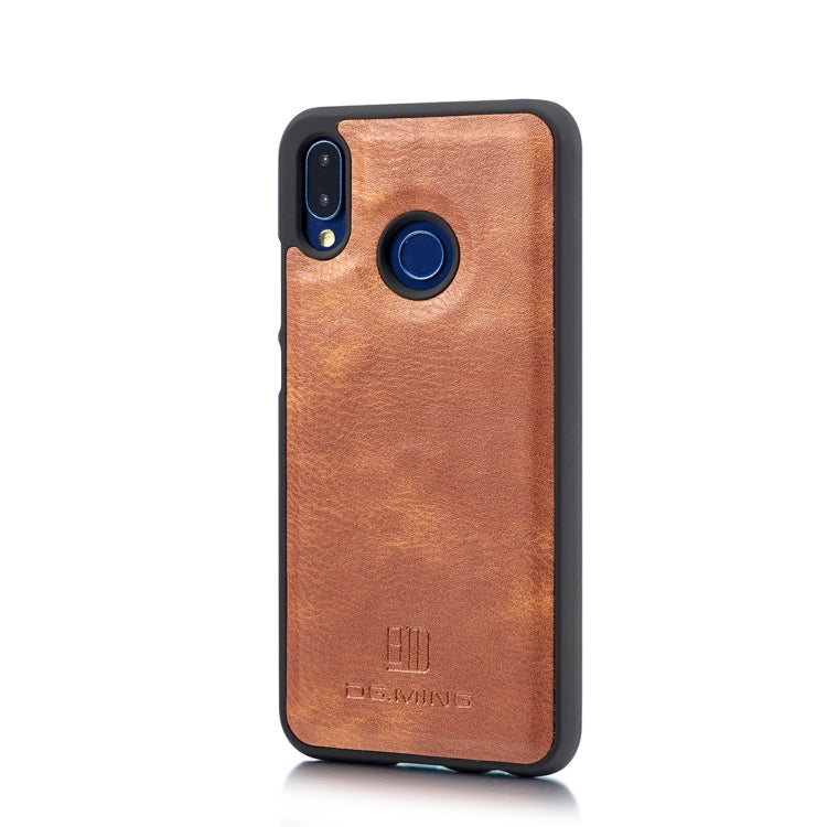 Crazy Horse Texture Flip Detachable Magnetic Leather Case for Huawei P20 Lite, with Holder & Card Slots & Wallet(Brown) - Huawei Cases by DG.MING | Online Shopping UK | buy2fix