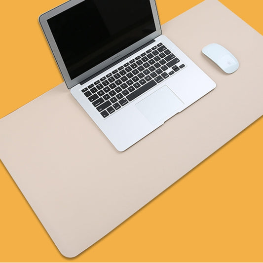 Multifunction Business PU Leather Mouse Pad Keyboard Pad Table Mat Computer Desk Mat, Size: 90 x 45cm(Apricot) - Desk Pads by buy2fix | Online Shopping UK | buy2fix