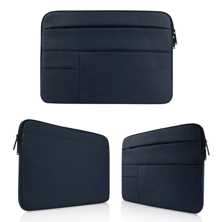 Universal Multiple Pockets Wearable Oxford Cloth Soft Portable Leisurely Laptop Tablet Bag, For 15.6 inch and Below Macbook, Samsung, Lenovo, Sony, DELL Alienware, CHUWI, ASUS, HP (navy) - 15.6 - 17 inch by buy2fix | Online Shopping UK | buy2fix