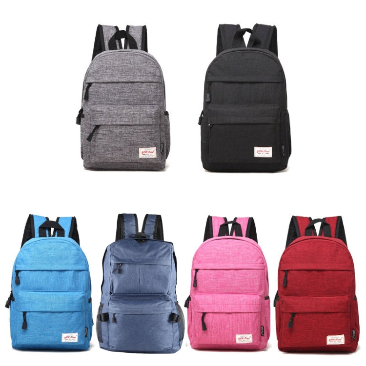 Universal Multi-Function Canvas Cloth Laptop Computer Shoulders Backpack Students Bag for 13-15 inch, Size: 36x25x10cm(Blue) - Backpack by buy2fix | Online Shopping UK | buy2fix