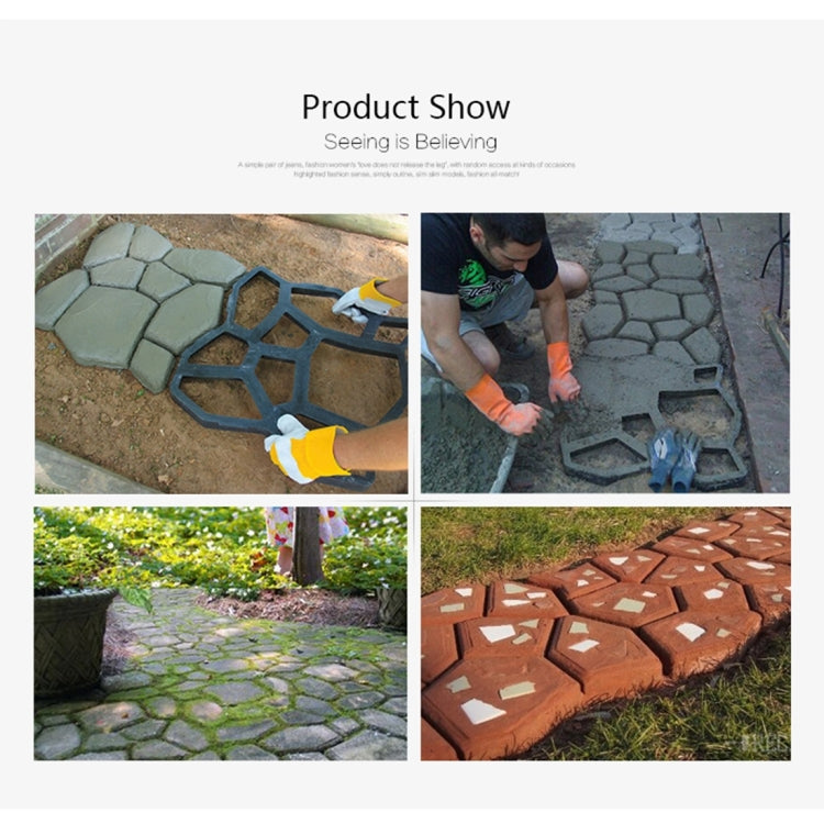 Manual Cement Concrete Road Mold Plastic Mold DIY Garden Pavement Mold - Others by buy2fix | Online Shopping UK | buy2fix